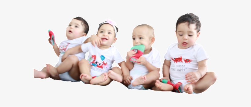 "less Crabby More Happy™ " Mitt The World Romper - Happy Babies, transparent png