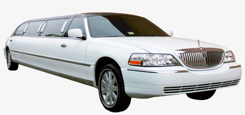 Image Of A White Lincoln Town Car Stretch Limo With - Lincoln Town Car Limousine Png, transparent png