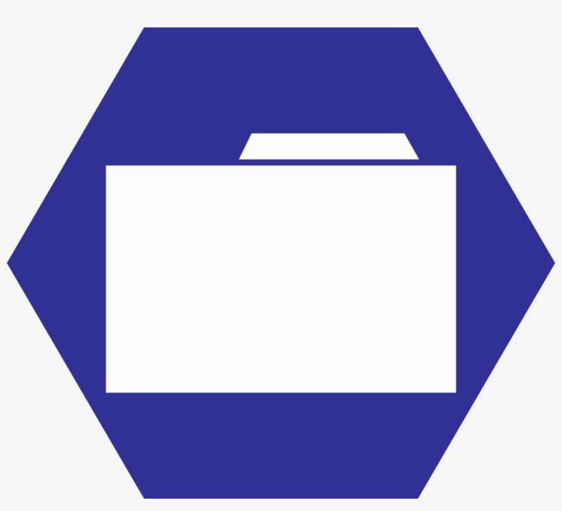 Folder Hexagonal Icon - Hexagon Folder Icon, transparent png