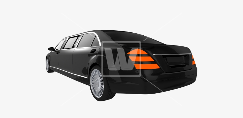 Black Limo Rear View Png - Portable Network Graphics, transparent png