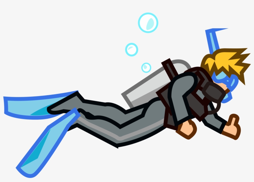 Diver Png - Cartoon Scuba Diver Png, transparent png