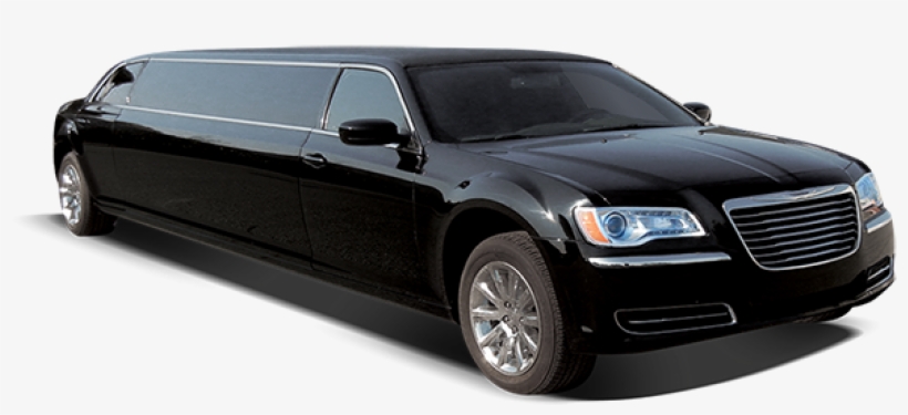 Black Chrysler 300 Stretch Limo, transparent png