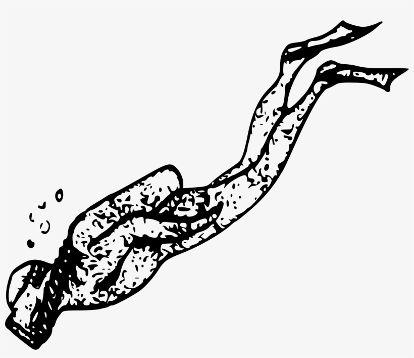 This Free Icons Png Design Of Simple Scuba Diver, transparent png