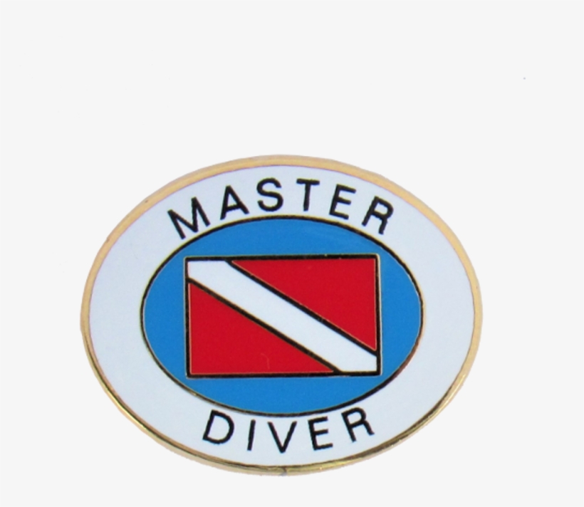 Master Diver Pin - Master Scuba Diver, transparent png