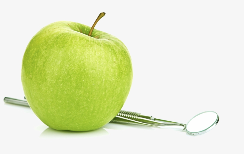 Apple & Mirror - Dentist Apple, transparent png