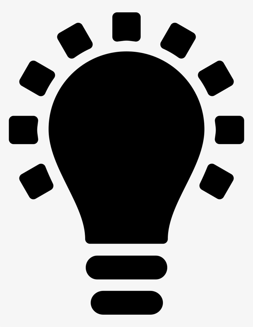Black Lightbulb Creativity Symbol Comments, transparent png