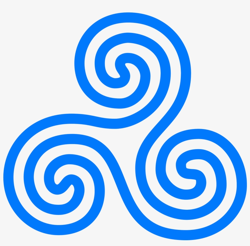 Triskelion Symbol Celts Celtic Knot Bdsm Emblem - Celtic Symbol Triple Spiral, transparent png