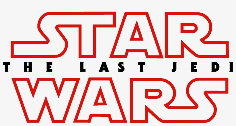 Logo Star Wars - Star Wars The Last Jedi Text, transparent png