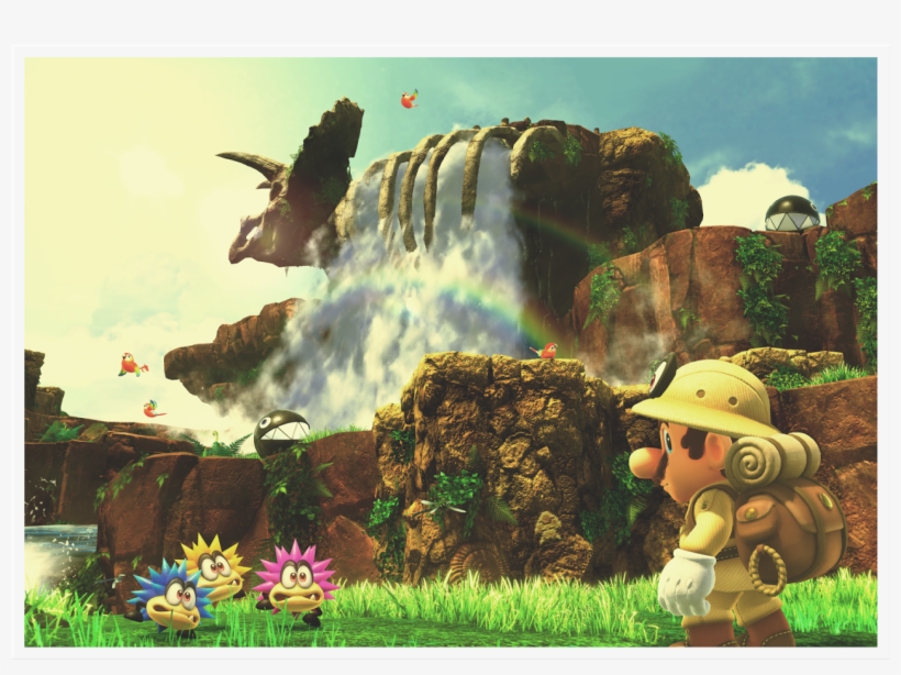 New Details Revealed For Super Mario Odyssey - Super Mario Odyssey Cascade Kingdom, transparent png