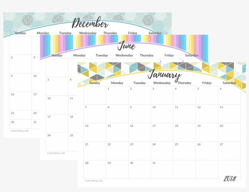 2018 Landscape Calendar - Calendar, transparent png