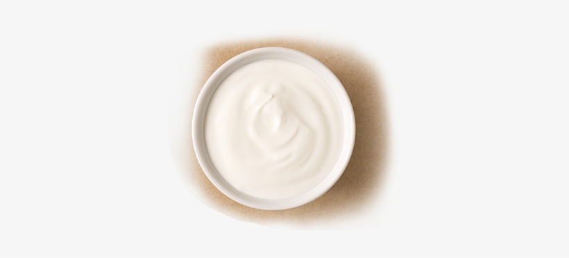 Sour Cream - Yogurt Top View Png, transparent png