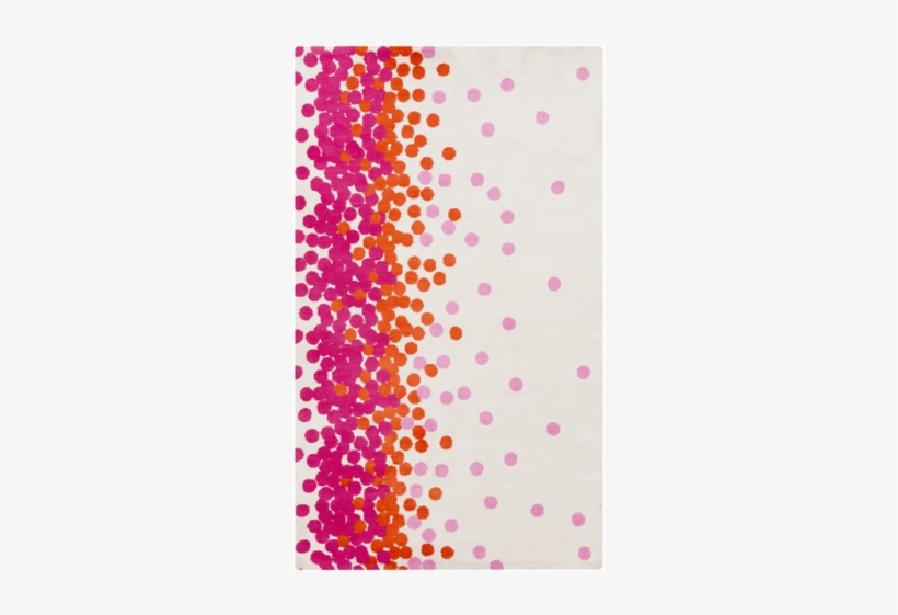 Poppy Kids Rug - 3.25' X 5.25' Delightful Dots Ivory, Pink,, transparent png