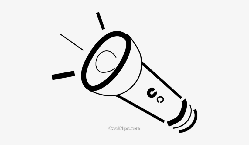 Flashlight Royalty Free Vector Clip Art Illustration - Flash Light Clip