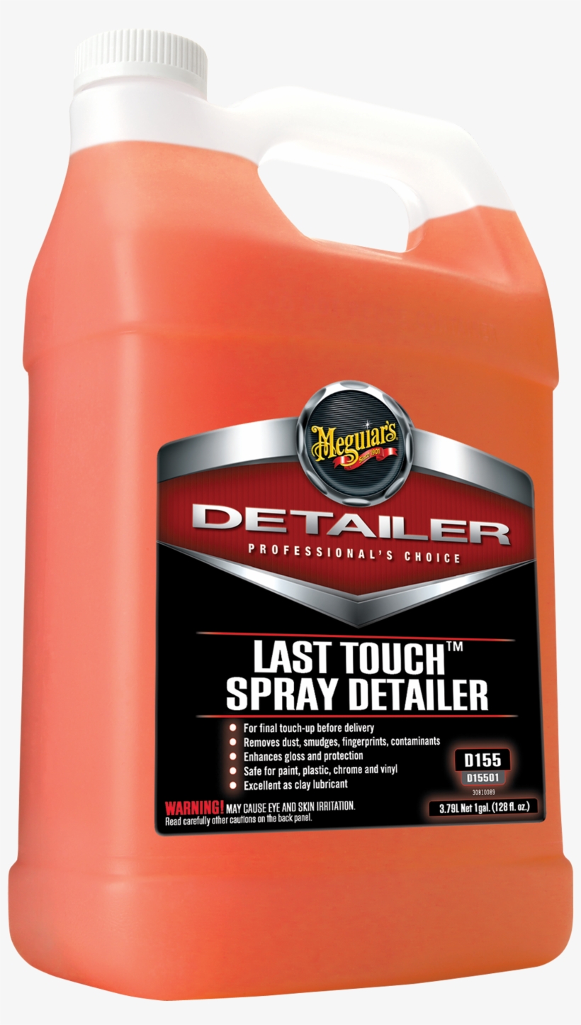 D155 Detailer Last Touch Spray Detailer, 1 Gallon - Meguiar's D-15501 Last Touch Spray Detailer 1 Gallon, transparent png
