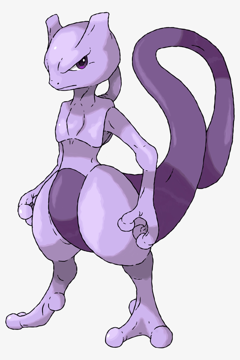 Ver2 Mewtwo - Cartoon, transparent png