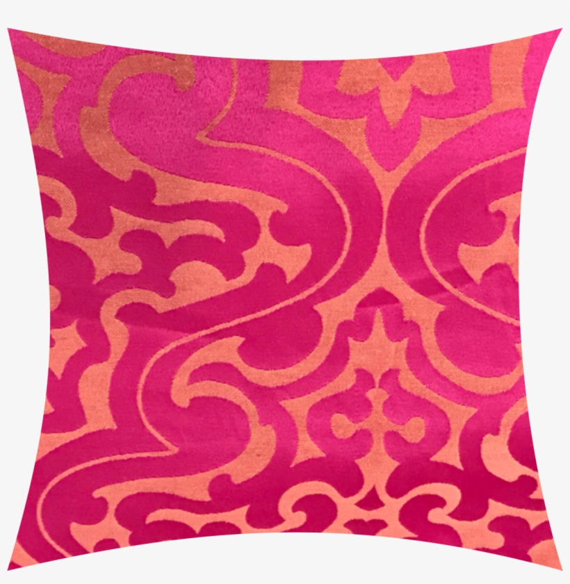 Almofada Pink E Laranja Arabesco - Malibu, transparent png