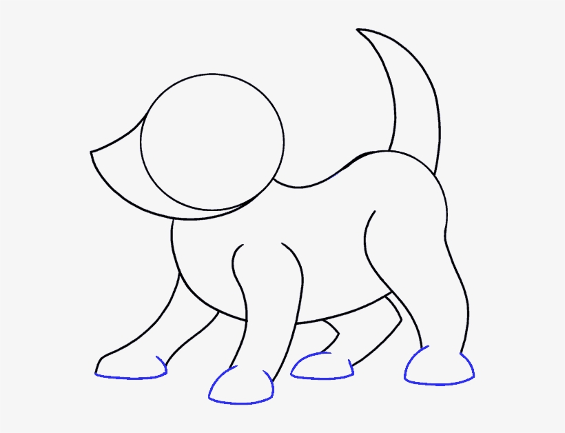 How To Draw Cartoon Dog - Drawing, transparent png