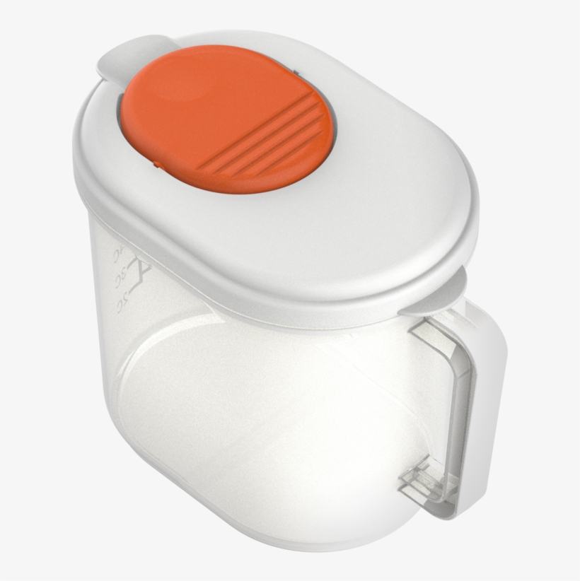 Nutramilk Plastic Storage Container - Plastic, transparent png