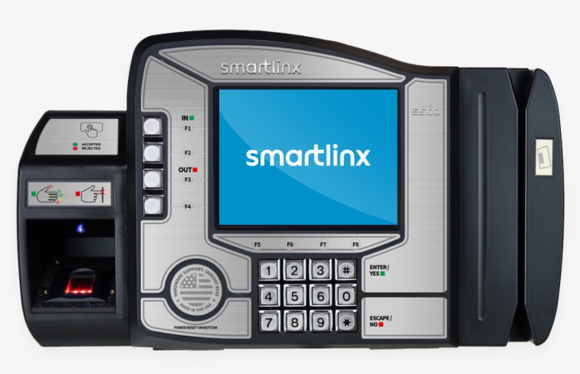 Time Clock Device Showing Smartlinx Logo On Screen - Clock, transparent png