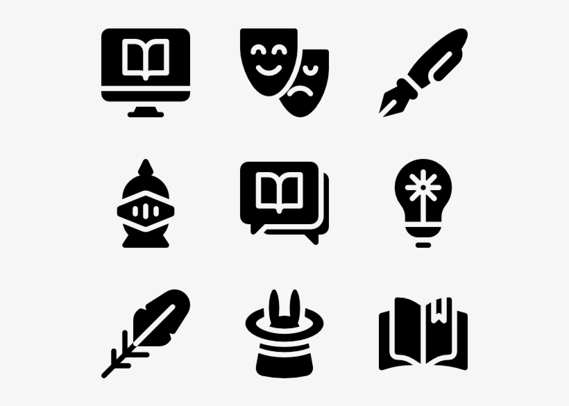 Literature - Font Awesome Icons Png, transparent png
