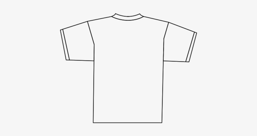 Shirt Clipart Front Back - Back Of Shirt Png, transparent png