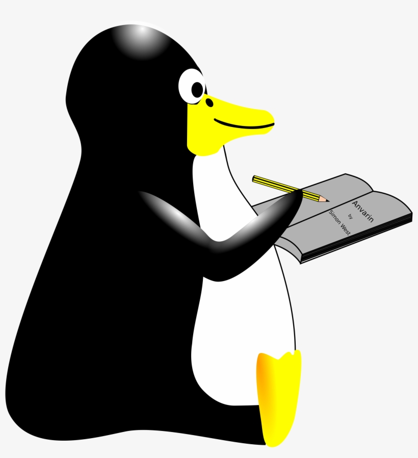 This Free Icons Png Design Of Lymesimon Tux Writer, transparent png