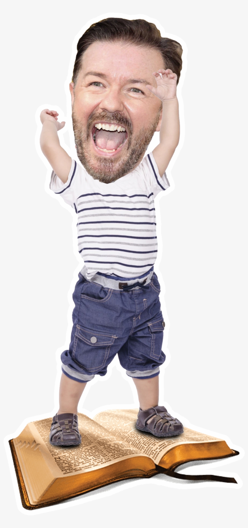 Gervais - Geburtstags-erinnerungs-kühlschrank-foto-magneten Quadratischer, transparent png