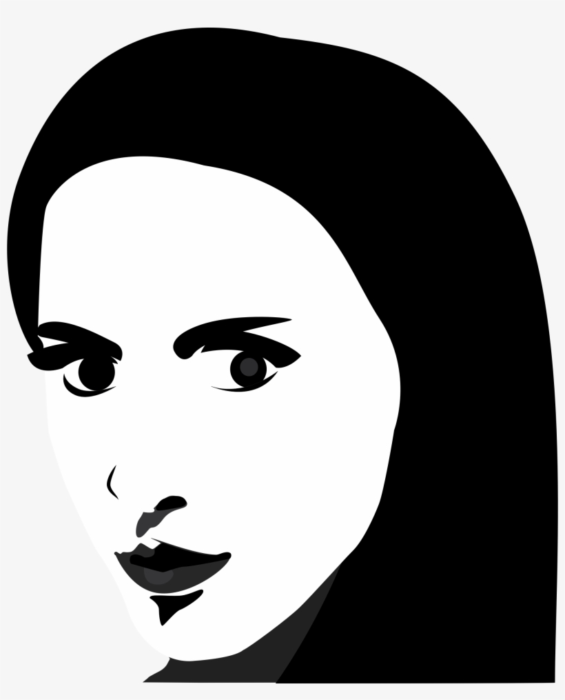 This Free Icons Png Design Of Woman's Face Portrait, transparent png