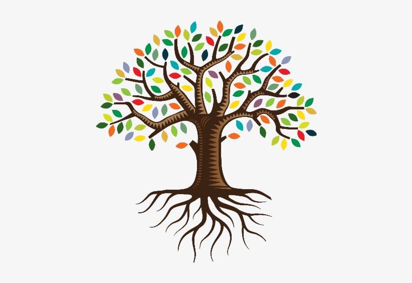 Of Yourself Shaped By The Past, But You Can Then Begin - Tree With Roots And Leaves, transparent png