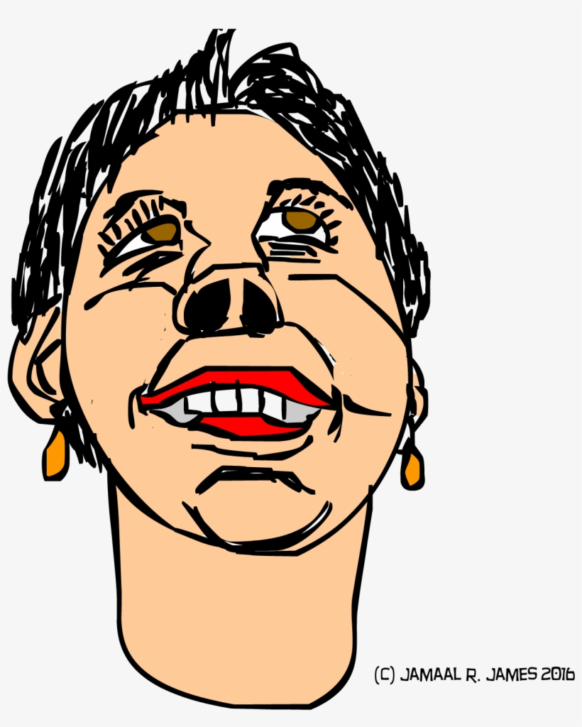 Woman's Face Underneath Reference Created By Cartoonist - Cartoon, transparent png
