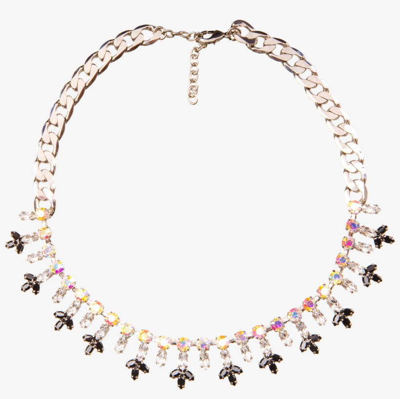 Crystal Fleur De Lis Choker Necklace, transparent png
