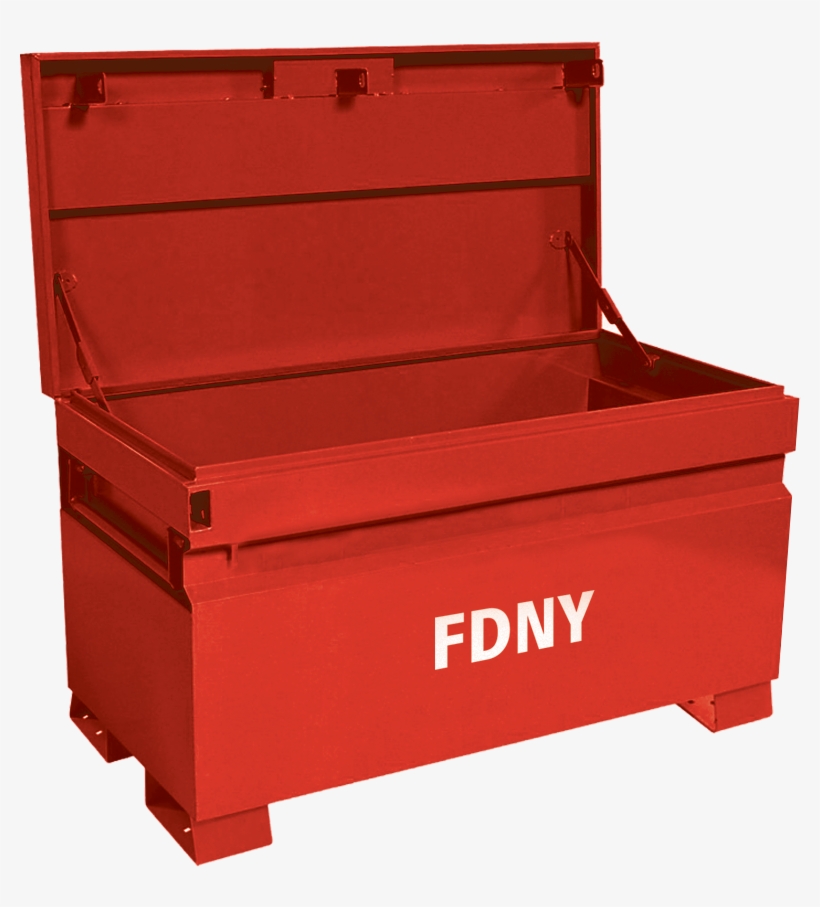 Painted Bright Red With Fdny Logo - Fdny Construction Site Box, transparent png