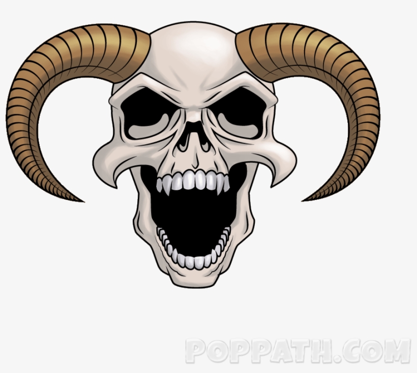 Play Slideshow - Devil Skull Png, transparent png