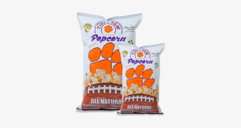 Clemson Tiger Paw Popcorn - Clemson Tigers Team Pride Decal, transparent png