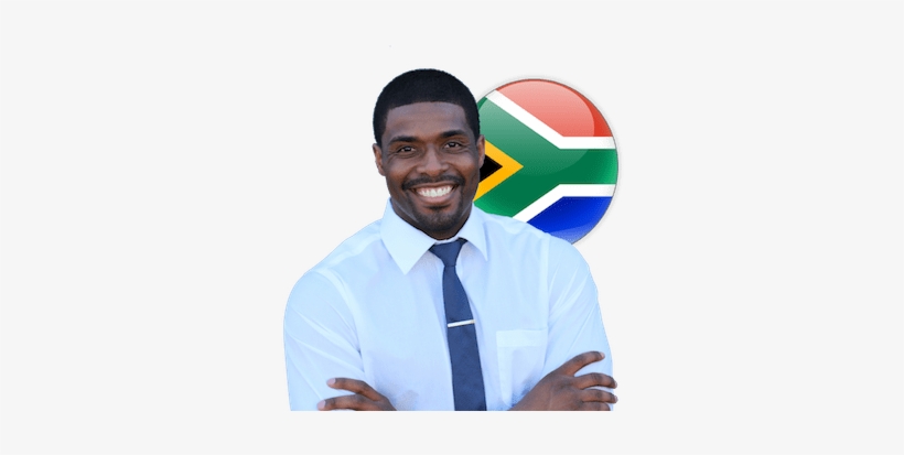 South African Man And Flag - Businessperson, transparent png