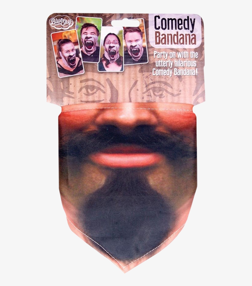 Beard Face Bandana - Tobar Vampire Comedy Bandana - One Size Stretchy Face, transparent png