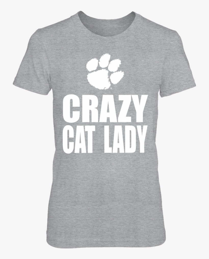 Crazy Cat Lady Clemson Tiger Shirt - Want To Kill Myself T Shirt, transparent png