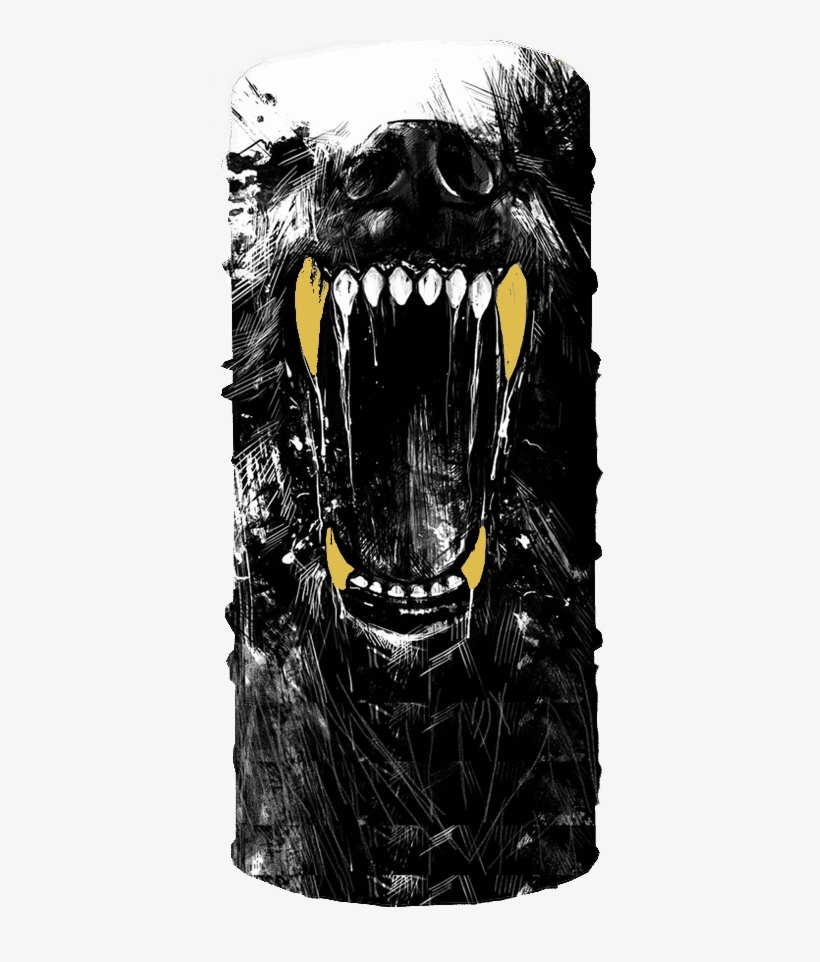 Wolf Pac Custom Face Mask - Big Bad Wolf Tattoo, transparent png