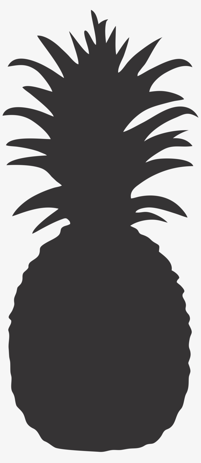 Espelho Abacaxi - Pineapple Silhouette Vector, transparent png