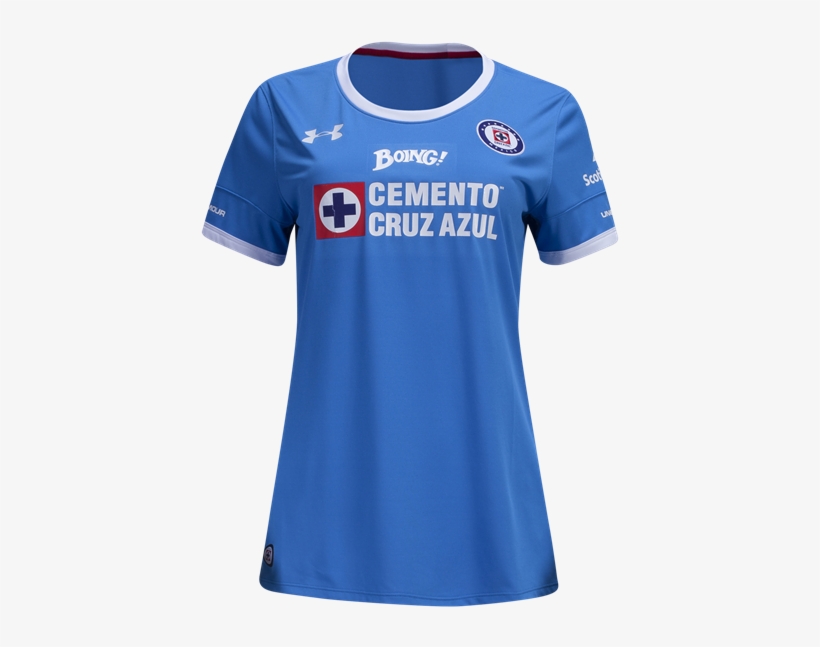 Cruz Azul 16/17 Women's Home Soccer Jersey Shop Liga - Under Armour Cruz Azul Womens Home Jersey 16/17 J968502, transparent png