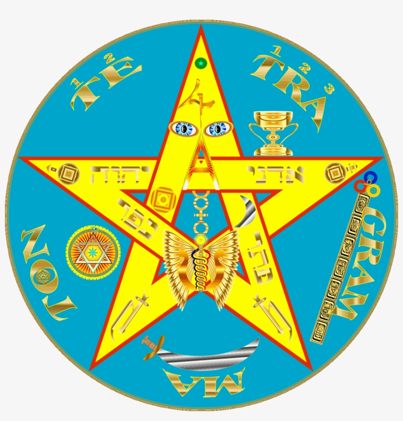 Pentacle Tetragrammaton, transparent png