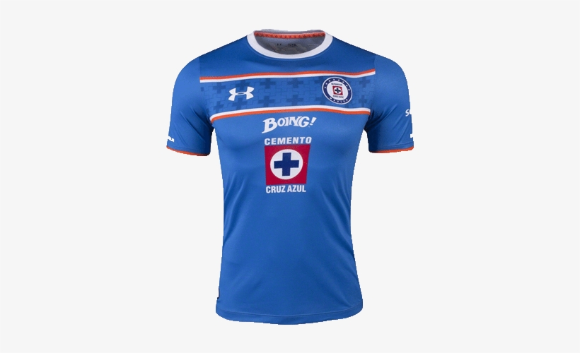 Cruz Azul 15/16 Home Soccer Jersey - Jersey Cruz Azul 2015, transparent png