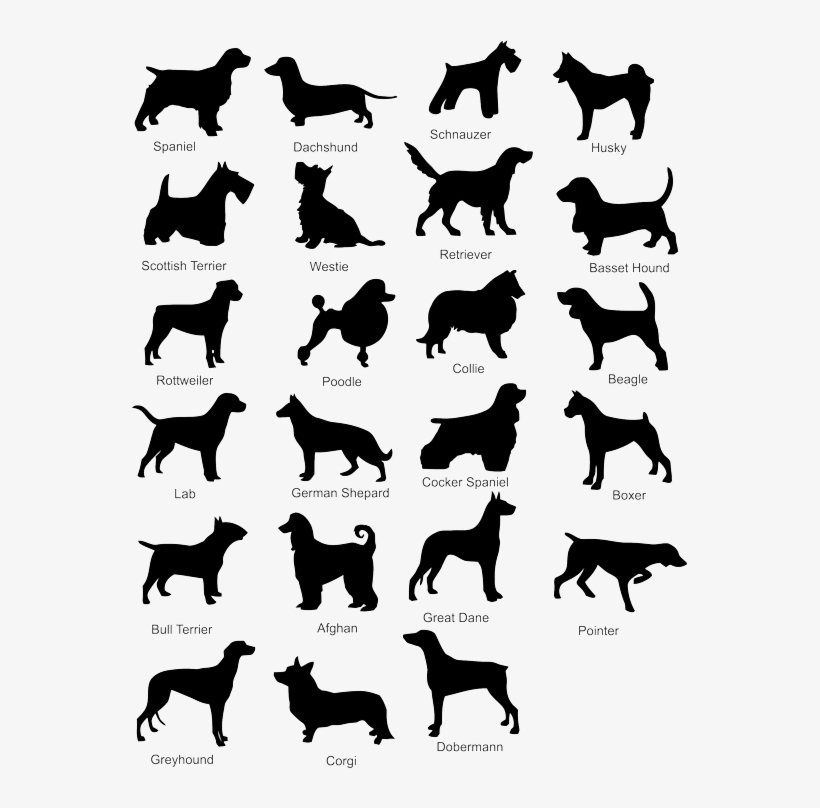 Dog Silhouette Vector Free Download - Comfort House Personalized Address Sign With Dog, transparent png