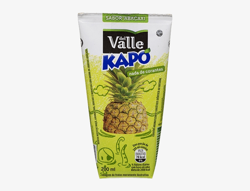 Kapo Abacaxi 200 Ml - Del Valle, transparent png