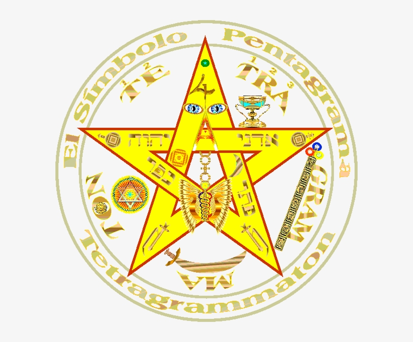 Magica Imagen Protectota Tetragrammaton Del Pentagrama - Pentagrama, transparent png