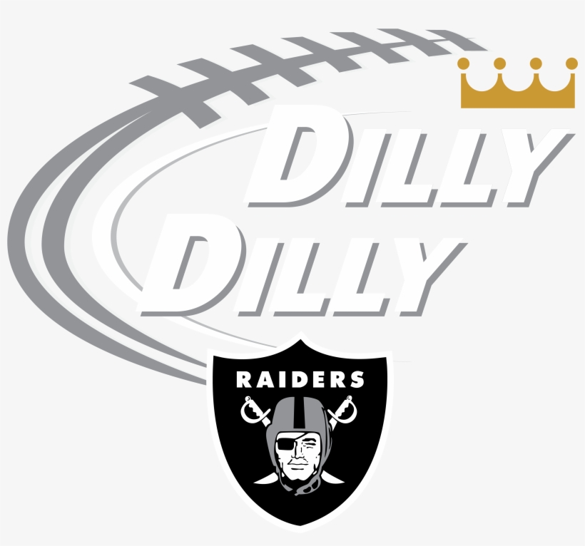 Dilly Dilly Women's Crew Neck Sweater - Oakland Raiders 12-inch Vinyl Magnet, transparent png