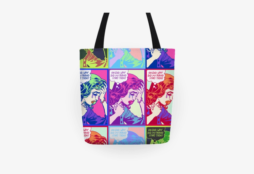 Lichtenstein Edition Tote - Lichtenstein Edition (oh God Why Did My Period Start, transparent png