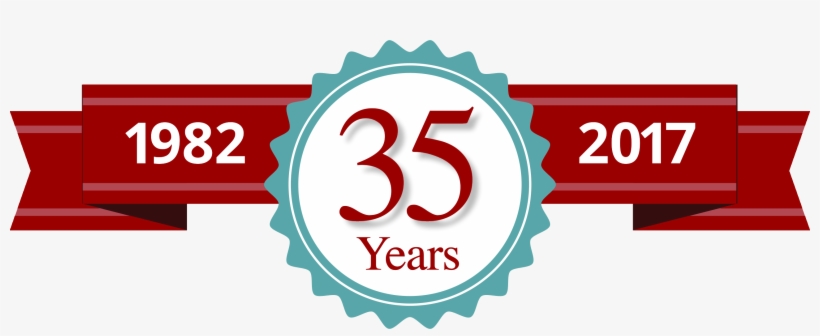 Banner Black And White Stock Anniversary Vector 35 - Happy Birthday 35 Png, transparent png