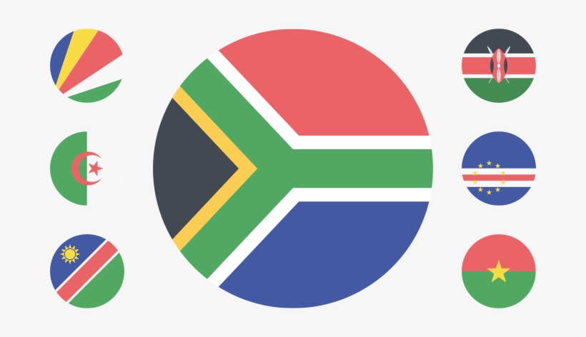 View Full Preview - South Africa Flag Circle, transparent png