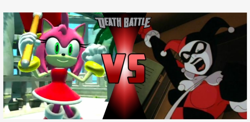 Amy Rose Vs Harley Quinn By Wmtruong-da6kox8 - Cartoon, transparent png